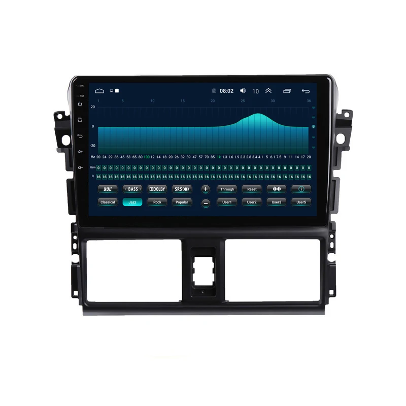 Clearance 9" 2.5D IPS Android 9.1 Car DVD Multimedia Player GPS For Toyota Vios YARIS 2014 2015 2016 car radio DSP 32EQ stereo navigation 4