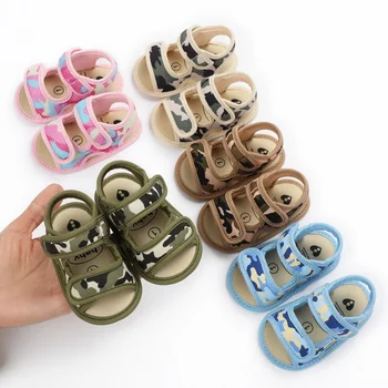 

2020 Summer Camouflage Cool Baby Shoes Hollow Baby Boys Girls Sandals Soft Bottom Non-slip Toddler Soft Soled Shoesdropshipper