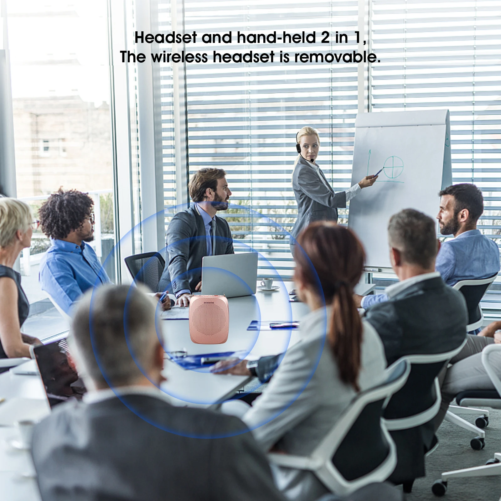 Zoweetek الأصلي اللاسلكية المحمولة UHF مكبر صوت صغ...