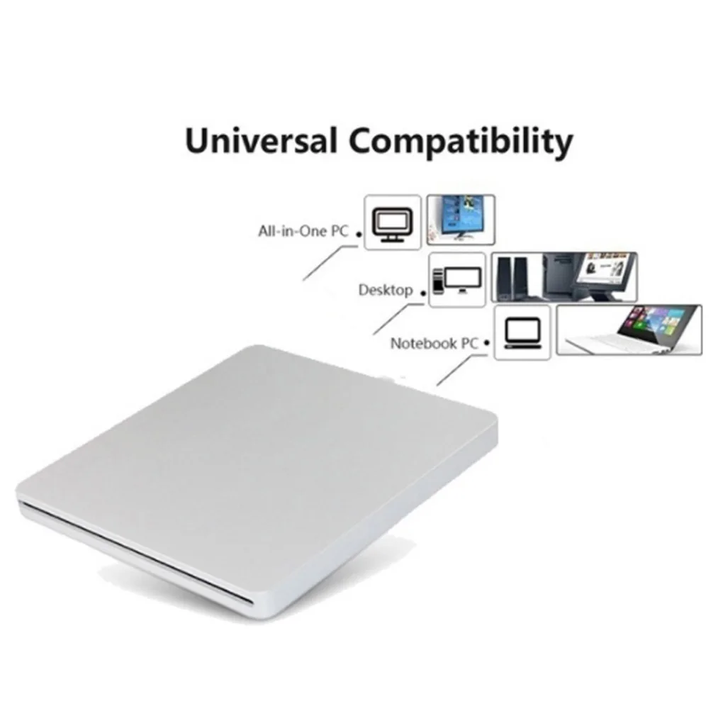 Внешний USB 3,0 передача данных слот для записи dvd-дисков внешний мобильный проигрыватель дисков Ноутбук Оптический привод DVD-ROM
