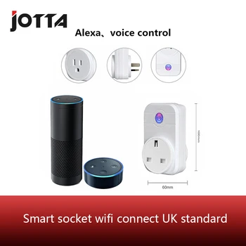 

Smart socket wifi phone switch timing plug voice control socket UK standard socket