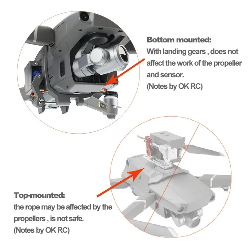 Для DJI Mavic 2 Pro/Zoom Drone легкое устройство падения Система дистанционного доставки аварийное спасение свадебный подарок Airdrop