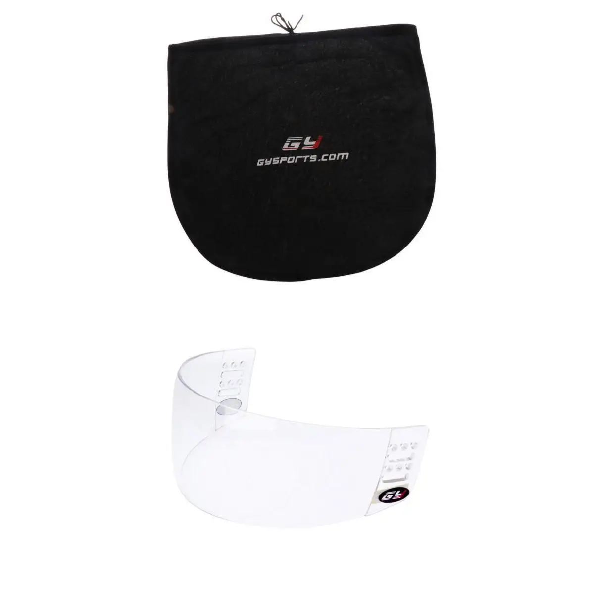 

Hockey Helmet Visor Mask Bag Ice Hockey Drawstring Helmet Carry Bag Cover with Face Protector Shield