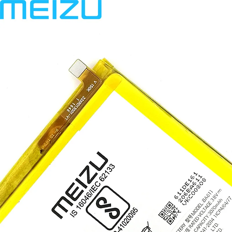 Meizu 3070 мАч BA611 батарея для Meizu M5 Meizy Meilan 5 телефон новейшее производство высокое качество батарея+ код отслеживания
