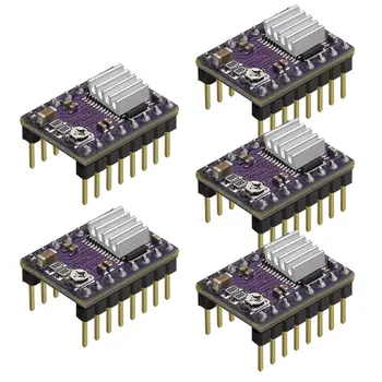 

5Pcs 3D Printer Stepstick DRV8825 Stepper Motor Driver Reprap 4 Layer PCB Module For 3D Printer Replacement