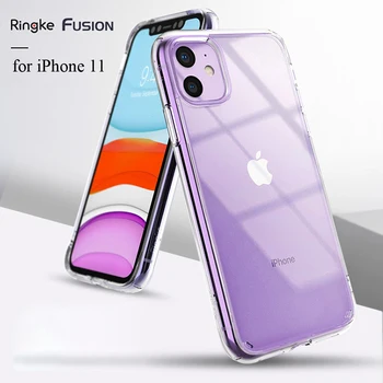 

Ringke Fusion Case for iPhone 11 Clear PC Back and Soft TPU Frame Hybrid Military drop tested for New iPhone Case