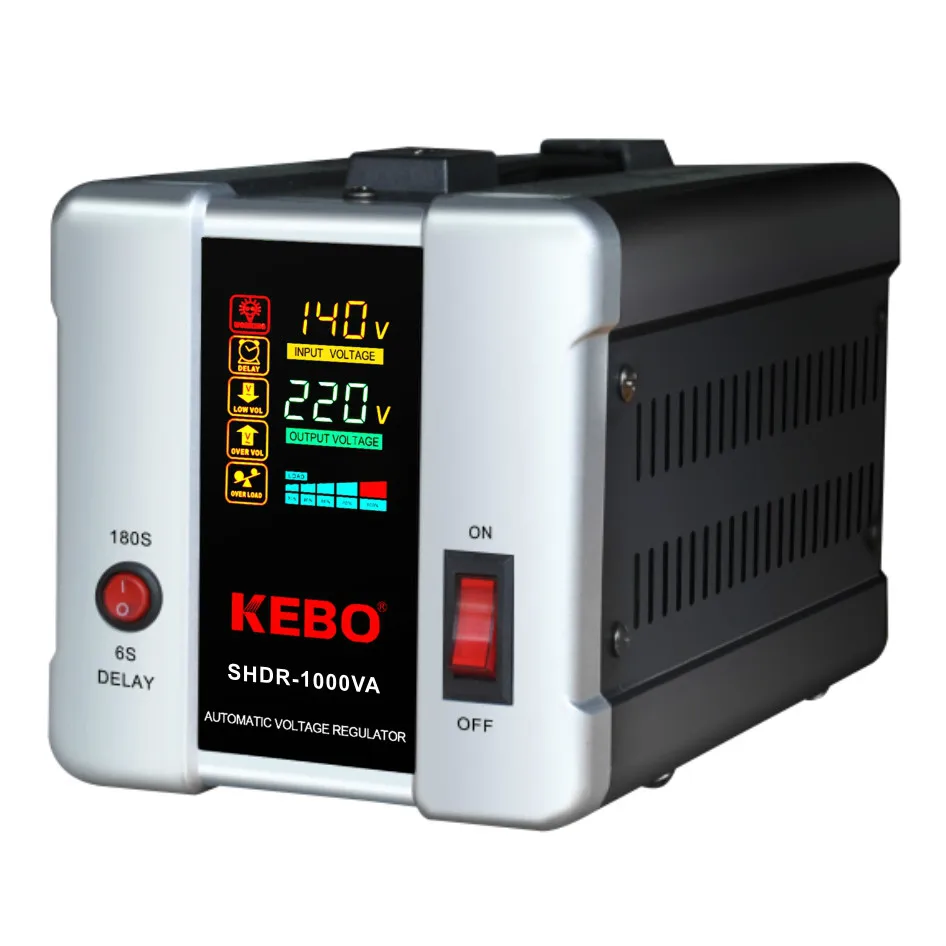 

SHDR electrical voltage regulator stabilizer 1K/1.5K/2K/3K/5K/8K/10KVA with LED indicators for home appliance