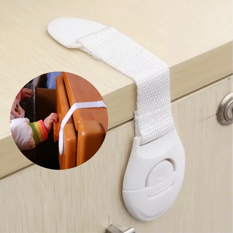 

New 1pcs Multi-function Plastic Cabinet Locks Children Safty Lock Protection Cabinet Cupboard for Refrigerator Cabinet Door