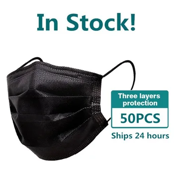 

Black Disposable Face Mask disposable Mask Activated Carbon Mask Unisex Protection Fabric Mouth Mask Маска Для Лица