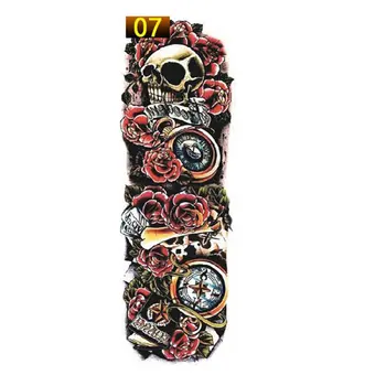 

Hot 1PCS Full Arm Flower Tattoo Sticker Waterproof Temporary Tattoo Sleeve Men Women Body Paint Water Transfer Fake Tatoo Sleeve