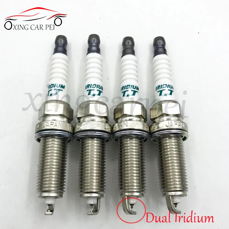 4 шт. IXEH22TT 4712 двойная иридиевая Свеча зажигания для Nissan 350Z Z33 Murano Z51 Stagea M35 IXEH22TT-4712