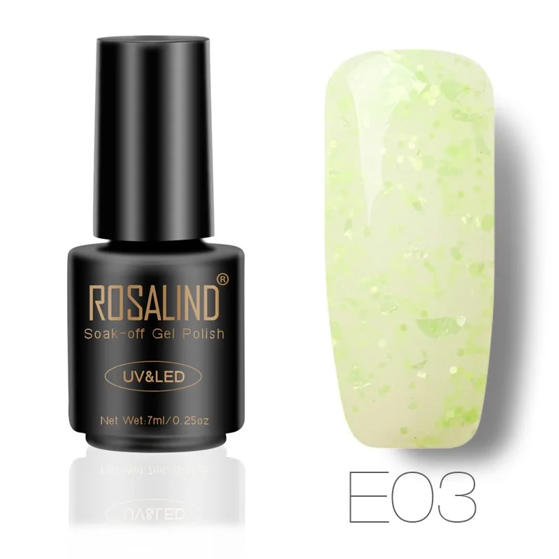 E03 24 цвета, 7 мл, Гель-лак для наращивания ногтей, лак для ногтей, красивая фототерапия, лак для ногтей, сделай сам, дизайн ногтей TSLM1 - Цвет: E03