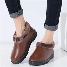 Ультралегкие женские зимние ботинки водонепроницаемые теплые зимние ботинки удобные ботильоны из пушистого бархата Нескользящие ботинки на платформе для пожилых людей