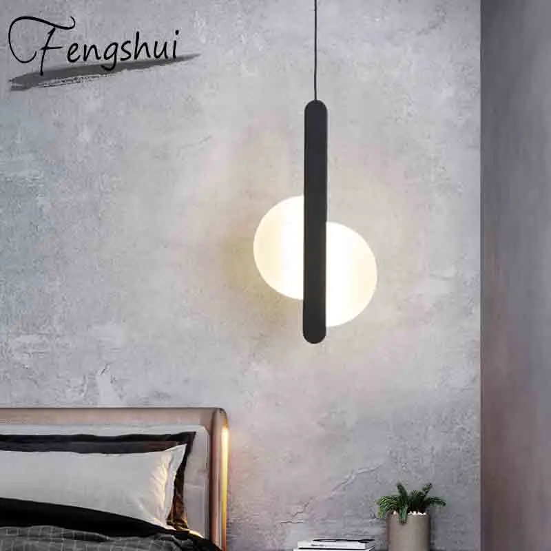 

Nordic Modern Iron PVC LED Pendant Lights Lighting Home Decor Pendant Lamp Dining Living Room Bedroom Bedside Hanging Lamp