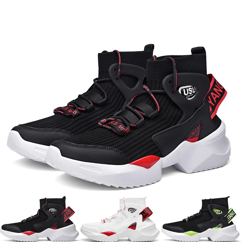 

Men Professional High-top Basketball Shoes Men's Cushioning Light Basketball Sneakers Anti-skid Breathable Outdoor Lovers Shoes