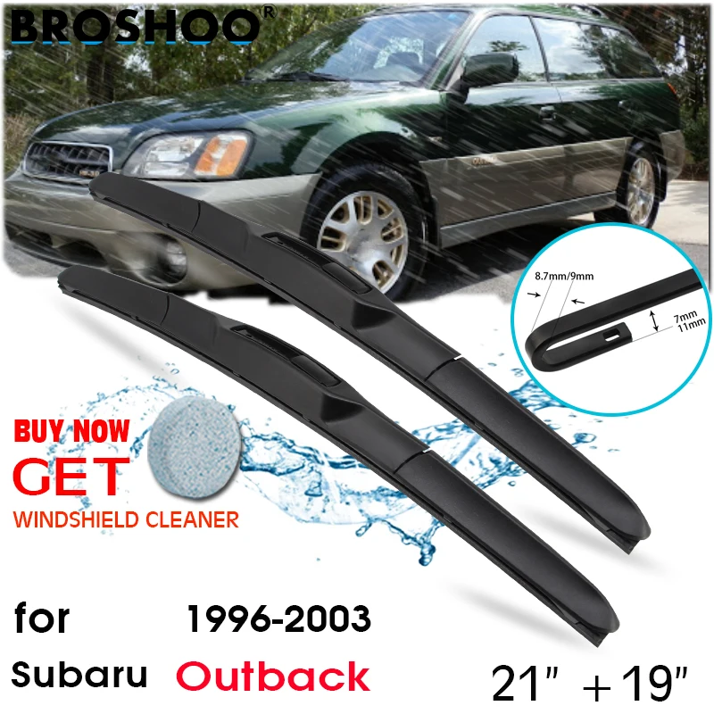 

Car Wiper Blade Front Window Windscreen Windshield Wipers Blades J hook Auto Accessories For Subaru Outback 21"+19" 1996-2003