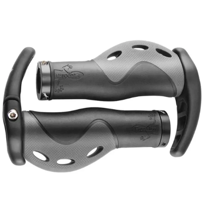 Черный Propalm Упоры для рук на руль велосипеда MTB Горная дорога велосипед наконечники на руль сплав Резина Силикон Мягкая Блокировка на Велоспорт ручки вилки - Цвет: Черный