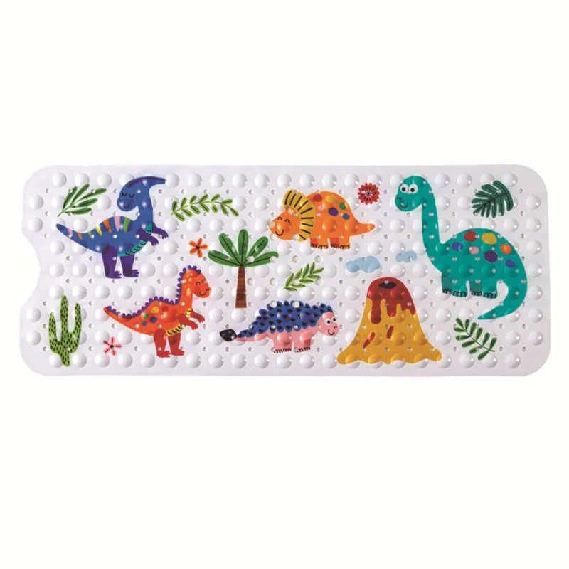 40X100CM bathtub non-slip mat children's bathroom printing cartoon suction cup pvc bath mat toilet floor lengthened