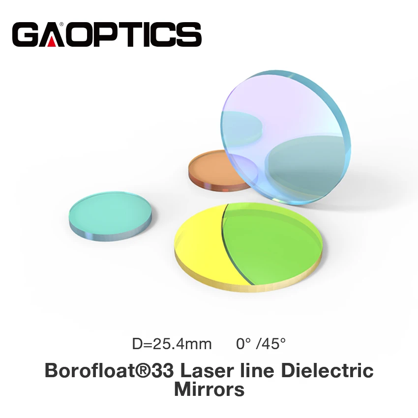Borofloat 33 Glass Laser Mirrors For Optical Sensor Instruments Dia.25.4mm