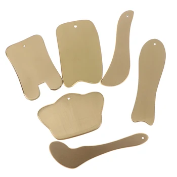 

Traditional Guasha Beauty SPA Kit For Face Neck Back Body Acupuncture Pressure Therapy Copper Acupuncture Massage Tool