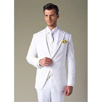 

Costume Homme Mens Suits (Jacket+Pants+vest) Groom Tuxedos costume homme Wedding Bridegroom Blazer Masculino Terno man suit