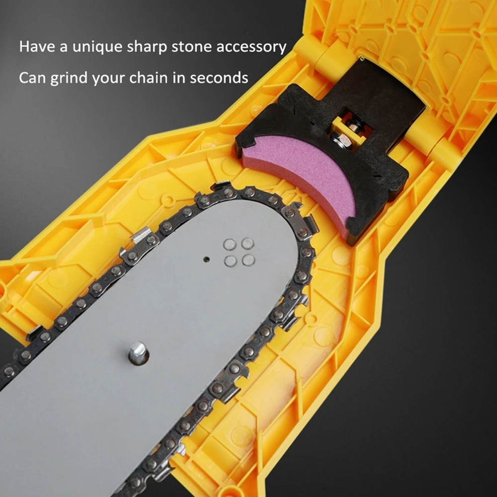 

Chainsaw Teeth Sharpener Portable Sharpen Chain Saw Bar-Mount Fast Grinding Sharpening Chainsaw Chain Woodworking Tools