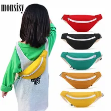 Monsisy поясные сумки для детей, холщовые поясные сумки для мальчиков и девочек, поясные сумки, Детские нагрудные сумки, однотонные Детские сумочки для телефона, кошелек, сумки