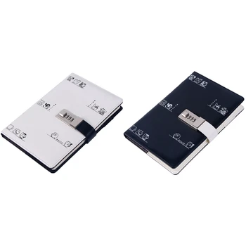 

2Pcs A5 Diary with Lock Planner Refill Journal Traveler Agenda Agenda Password Book - White & Black