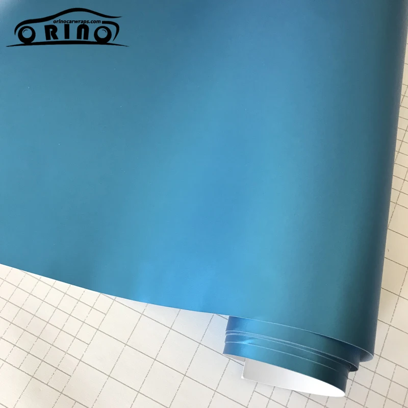 Light Blue Metallic Vinyl Film Wrap-3