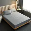 Quilted Waterproof Bed Sheet With Elastic Queen King Size Solid Color Mattress Protector For Double Bed Queen/King Bed Sheet 6