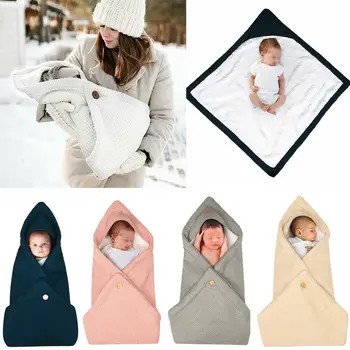 

Infant Newborn Baby Boy Girl Soft Fleece Warm Swaddle Wrap Blanket Sleeping Bag
