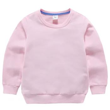

Children's Hoodies Sweatshirts Girl Kids Cotton Tops for Baby Boys Autumn Solid Color Clothes