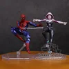 Revoltech serie n° 002 Spiderman/n° 004 Gwen Stacy araña Gwen PVC figura de acción de colección modelo de juguete 15 cm ► Foto 1/6