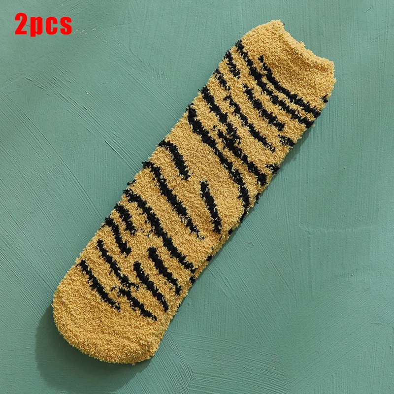 Newly Winter Cats Claws Cute Thick Warm Sleep Floor Socks Mid-tube Women Velvet Socks XSD88 - Цвет: 11