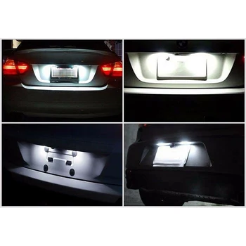 

162LM License Plate Lights Replacement 2pcs 6000K White DC 12V Durable