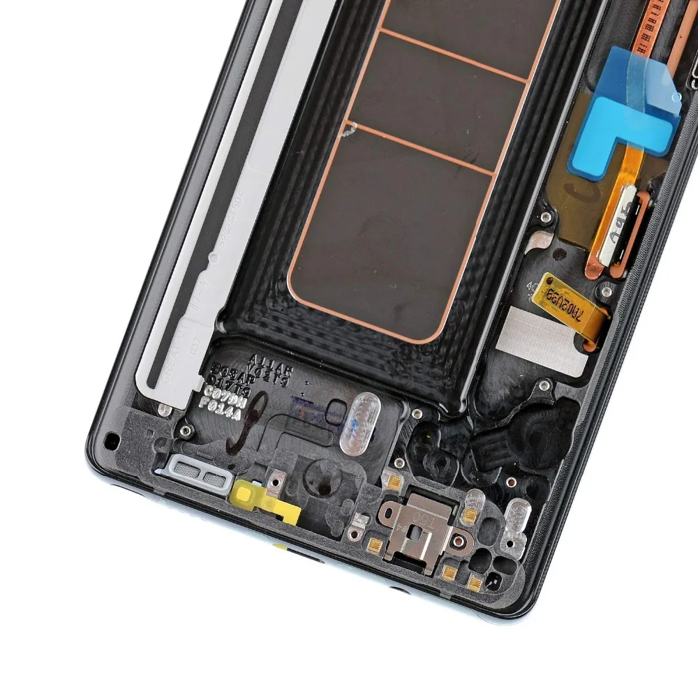 С черными точками супер AMOLED с рамкой lcd для samsung Galaxy NOTE 8 lcd N950A N950U N950F N950V дисплей+ сенсорный экран в сборе