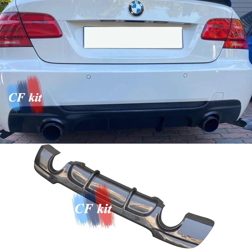CF комплект углеродного волокна диффузор задний бампер губа для BMW 3 серии E92 E93 M Tech