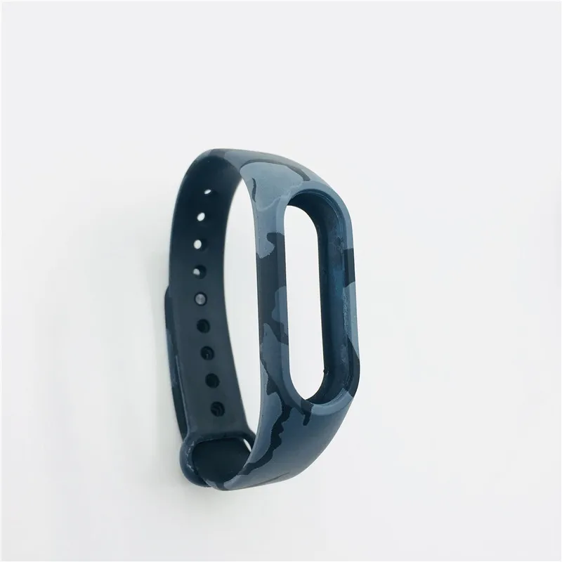 Black Camouflage Для Xiaomi mi Band 2 Браслет ремешок mi band 2 цветной Ремешок Браслет замена Смарт-браслет аксессуары силиконовый ремешок - Цвет: Black Camouflage