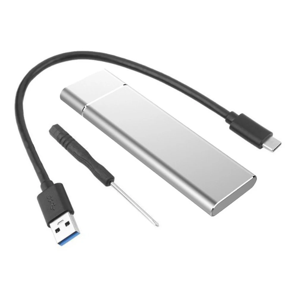 Портативный корпус для жесткого диска из алюминиевого сплава SSD M.2 NGFF к USB 3,1 высокоскоростной Чехол для мобильного жесткого диска disco duro externo hdd box