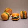4Pcs/set Mini Simulation Food Hamburger For Kids Doll Accessory Pretend Play Kitchen Toys Dollhouse Miniatures DIY Decoration 3
