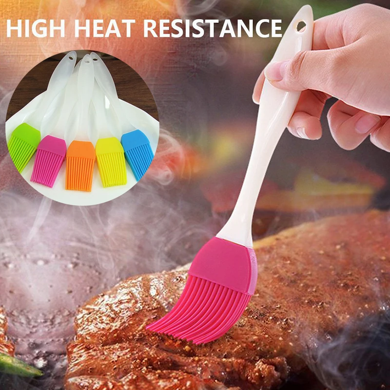 

16cm Silicone Baking Bakeware Bread Cook Brushes Pastry Oil BBQ Heat Resistance Basting Tool Color Bakery Tools Cake Decorating