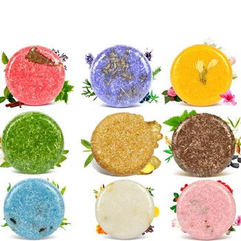 

100% Natural Soap Hair Darkening Shampoo Polygonum multiflorum ginger shampoo without silicone oil Organic Conditioner Repair