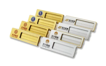 

Free shipping 20pcs/lot customized logo name badge; metal name plate; name holder; badge holder nb13