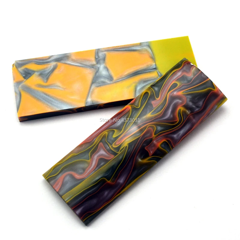 2pcs-Multicolor-PMMA-Acrylic-Template-Board-Sheet-For-DIY-Knife-handle-material-Craft-Supplies (1)