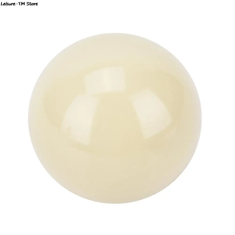 New 57.2mm White Billiard 2 1/16" Cue Ball Snooker Pool Table Training Spot Cue Ball 2 Diameter 1/4" Nine-ball