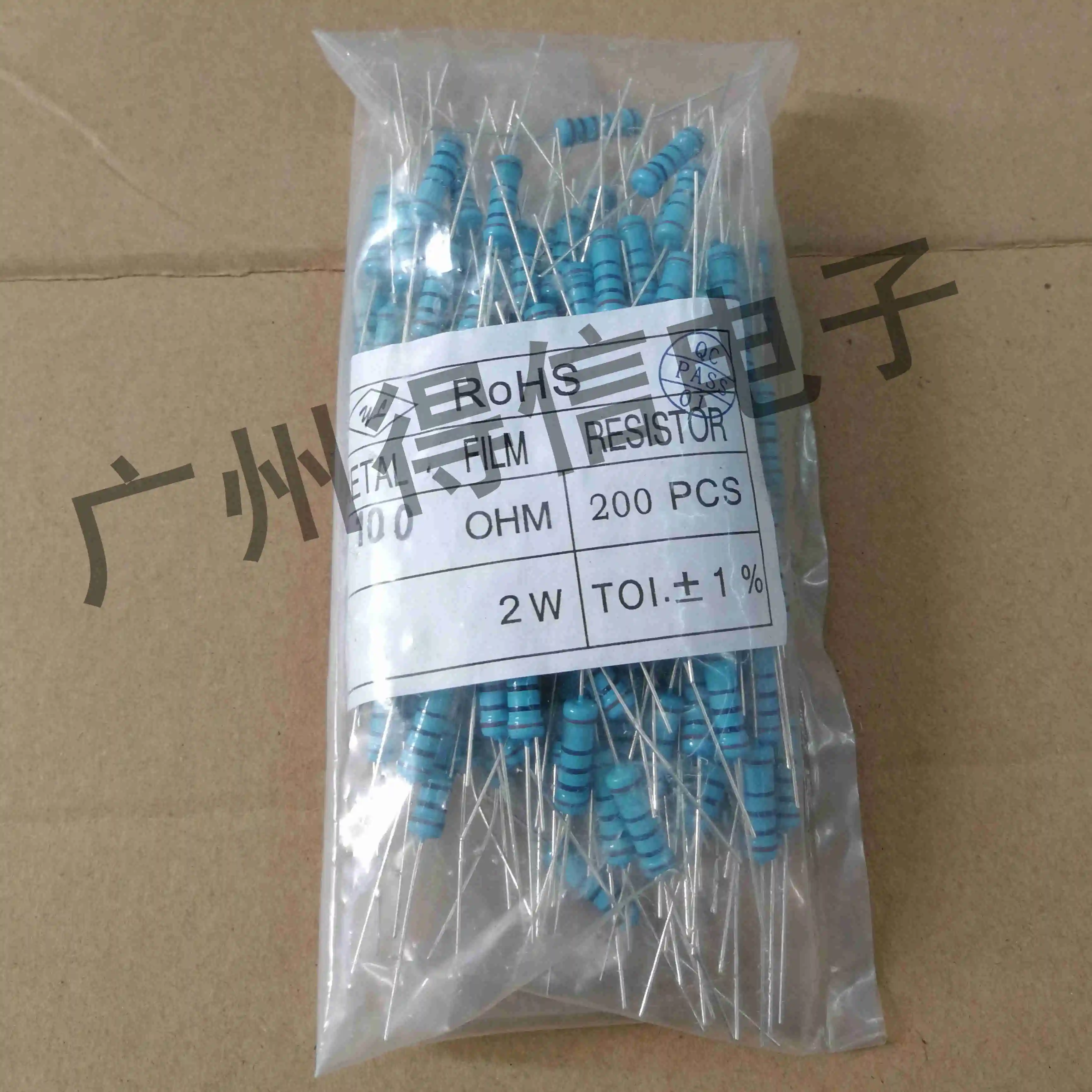 

200 pcs/lot 2W 91R 91 Euro 1% Brand New Metal Film Iron Feet Resistor Free Shipping
