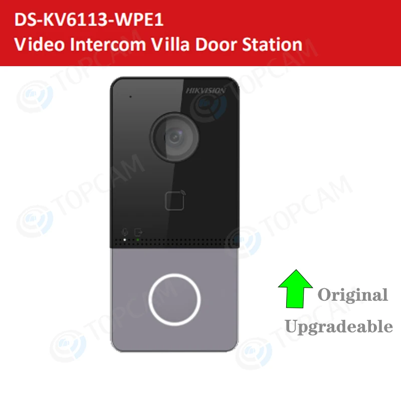 Hikvision DS-KV6113-WPE1 Беспроводной Wi-Fi стандартный POE 2MP HD видеодомофон пластиковый