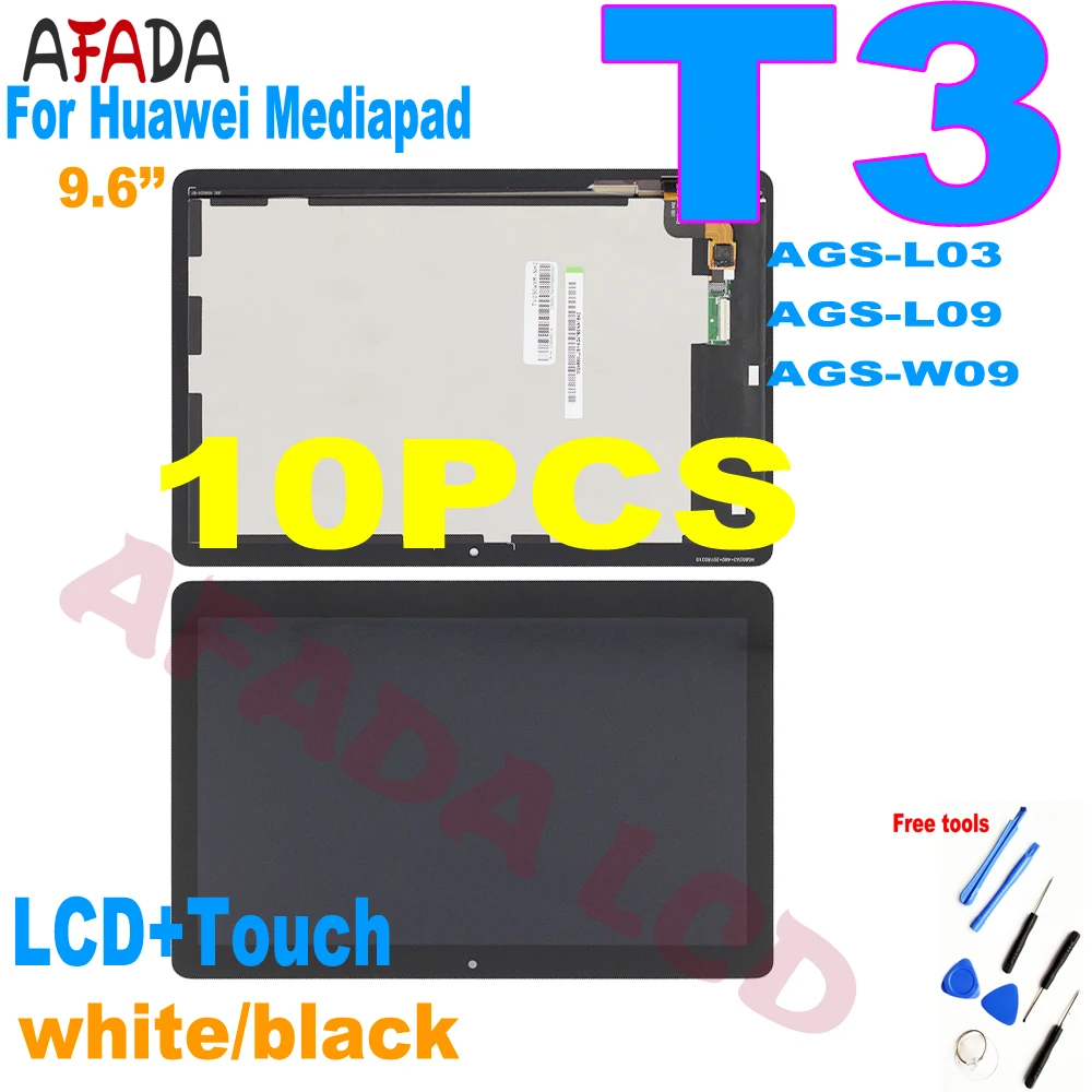 10 шт в упаковке новая 9 6 &quotдля Huawei Mediapad MediaPad T3 AGS-L03 AGS-L09 AGS-W09 ЖК-дисплей сенсорный