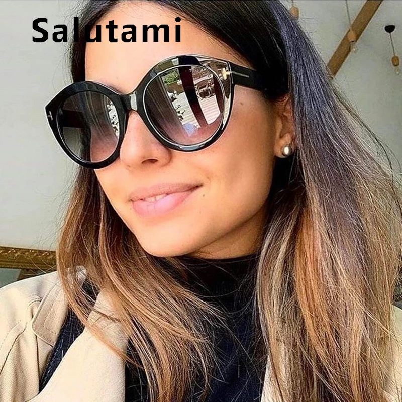 

Black Leopard Round Sunglasses For Women Luxury Brand Letter Sun Glasses Men Vintage Retro Oval Shades 2019 Fashion