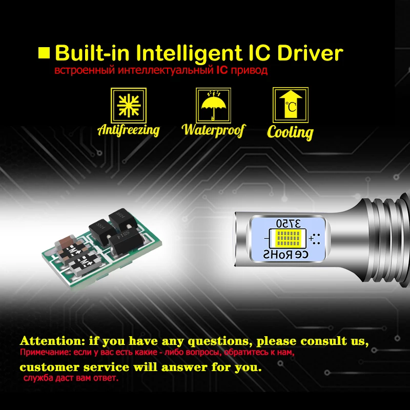 For Audi A3 8P 2008 2009 2010 2011 2012 5202 PS19W PS24W H16 LED Daytime Running